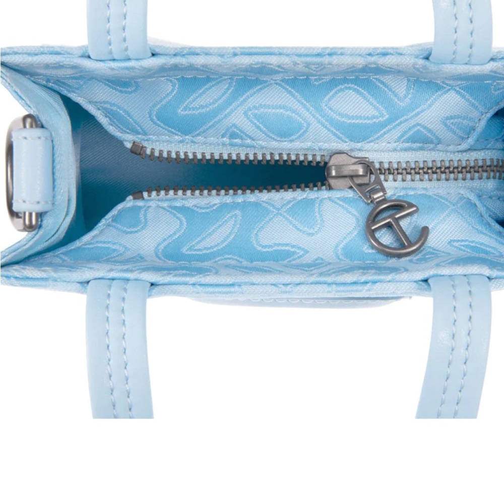 Telfar NWT Monogram Jacquard Small pool blue crossbody/shoulder bag! - Picture 2 of 6